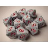 Chessex Lucht Gespikkeld D10 Dobbelsteen Set (10 stuks)