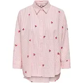ONLY Blouse 'ONLNew' donkergroen / pink / rood / wit
