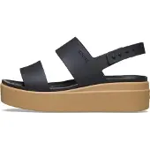 Crocs Sandaal bruin / zwart gemêleerd