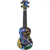 Mahalo Soprano ukelele - MA1 - Art Series - Graffiti motief - Met draagtas