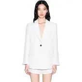 Armani Exchange Dames Americana Crepe wit (XXS), Casual, Klassiek, Polyester XW002837AF21555U1003