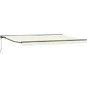 vidaXL Zonnescherm Frame Crèmekleurig 500 × 300 cm