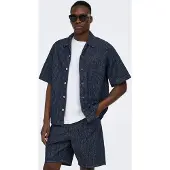 Only & Sons Overhemd 'ONSWayne' donkerblauw