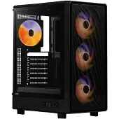 SMX Shell - Mid Tower Behuizing ATX Tempered Glass ARGB Zwart