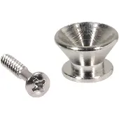Boston EP-F-N Strap Buttons - Metalen V-model, Nikkel, 2-pack