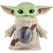 Star Wars The Mandalorian & Grogu Film Grogu Rondel Ontwerp Vinyl Hoofd Zacht Pluchen Lijfje - Knuffel van 28 cm