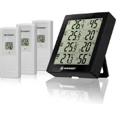 Bresser Quadro 7000020CM3000 Thermo- en hygrometer Zwart