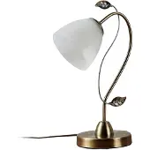 LINDBY Tafellamp Michalina, wit / opaal, Woon-/ Eetkamer, Glas, Modern, Tafellamp