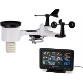 Waldbeck Huygens professioneel weerstation 6-in-1 kleurendisplay WiFi app