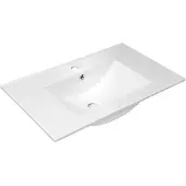 Sapho Slim Onderkast Keramiek Wastafel 76x46,5cm, wit