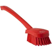 Vikan Hygiene 4186-4 afwasborstel lange steel, rood, harde vezels, 415m
