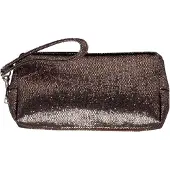 Gillian Jones Glitter - Toilettas - Bruin - afmeting 18 x 5 x 9 cm.