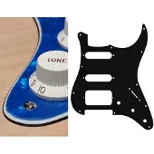 Boston ST-323-PBU pickguard, Stallion, SSH, 3 pot holes, 3-5 switch, 3 ply, pearl blue