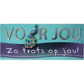 Voor Jou! Wensreep Chocolade – Fairtrade Belgische Melkchocolade 70g – Cadeau met Tekst Zo trots op jou