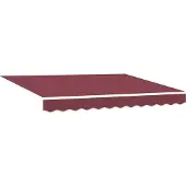 vidaXL Luifel handmatig uittrekbaar 300x250 cm bordeauxrood