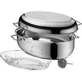 WMF braadpan met thermometer en bijpassend inzetstuk