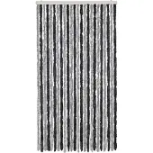 vidaXL Vliegengordijn 100x230 cm chenille grijs en zwart