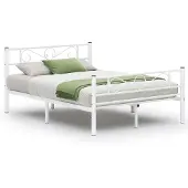 Vasagle Metalen tweepersoonsbedframe, Wit