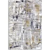 Elle Decoration Vloerkleed Malard - Grijs/Geel 80 x 150 cm