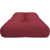 vidaXL Palletkussen 120x40x12 cm stof wijnrood