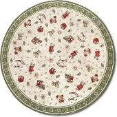 Villeroy & Boch Toy’s delight rond vloerkleed kerst creme- 200 cm rond
