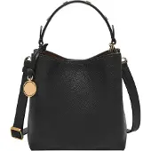 Fossil Schoudertas Handtas Jessie Bucket Crossbody Bag Black Zwart