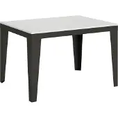 Itamoby Uittrekbare tafel, 90 x 120/380 cm, frame Flame Evolution, esdoorn, wit, antraciet