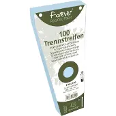 Exacompta 6x FOREVER Pak van 100 trapezium tabstroken met perforatie 180g - 105x240mm - Lichtblauw - 13515E