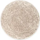 Home Collection Vloerkleed Cavallo Rond - Creme beige Title