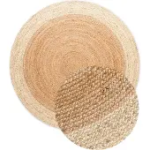 Home Collection Jute Vloerkleed Looma Rond - Crème ø 120 cm