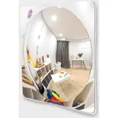 TickiT Reusachtig Acryl Spiegelpaneel Met Enkele Koepel - 780 mm