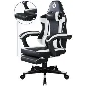 Stane Verstelbare Ergonomische Gamestoel met Voetsteun - Bureaustoel