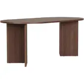 CALICOSY - Eettafel met afgeronde randen L180 cm - SABLE
