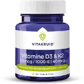 Vitakruid 2x Vitamine D3 K2 90 Tabletten