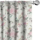 Abakuhaus Shabby Flora – 2-delige gordijnen 75x225 cm – mikrofaser