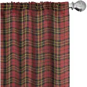 Abakuhaus Geruite gordijnen – 2x75x245 cm – Microvezel