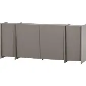 Woood Brock Dressoir 200 CM - Essen Fineer - Warmgrijs - 85x200x44