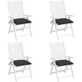 vidaXL Palletkussens 4 st 50x50x7 cm oxford stof zwart