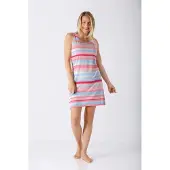 Hajo Roze blauw gestreept nachthemd | Maat 36/38