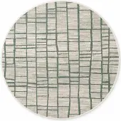 Ted Baker haringey rond buitenkleed groen wit- 160 cm rond