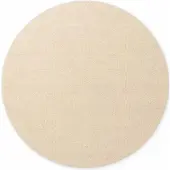 Elle Decoration Puristic rond wollen vloerkleed Knots Lichtbeige - Rond 200 Ø - (L)