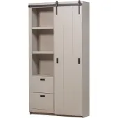 Woood vtwonen Barn Schuifdeurkast - Grenen - Dust - 230x122x37