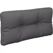 vidaXL Palletkussen 80x40x12 cm stof antracietkleurig