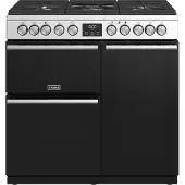Stoves fornuis/90cm/5p/3ovens RVS