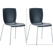 CLP Mio Set van 2 Tuinstoelen zwart
