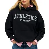 Superdry Sweatshirt 'Athletic Essentials' marine / wit