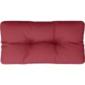 vidaXL Bankkussen 80x40x12 cm stof wijnrood