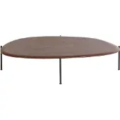 Woood Kota Salontafel - MDF/Fineer - Bruin - 26x121x97