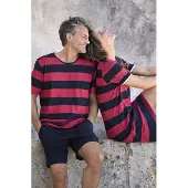 Ringella Heren shortama rode strepen | Maat 54