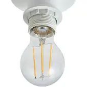 LINDBY Plafondlamp , Helin, dimbare, Wit, Eetkamer, Stof, Scandinavisch
